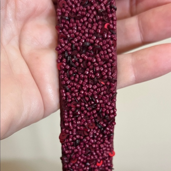 From India To You | Crimson Beaded “Go Team” Shoulder Bag - Picture 7 of 14